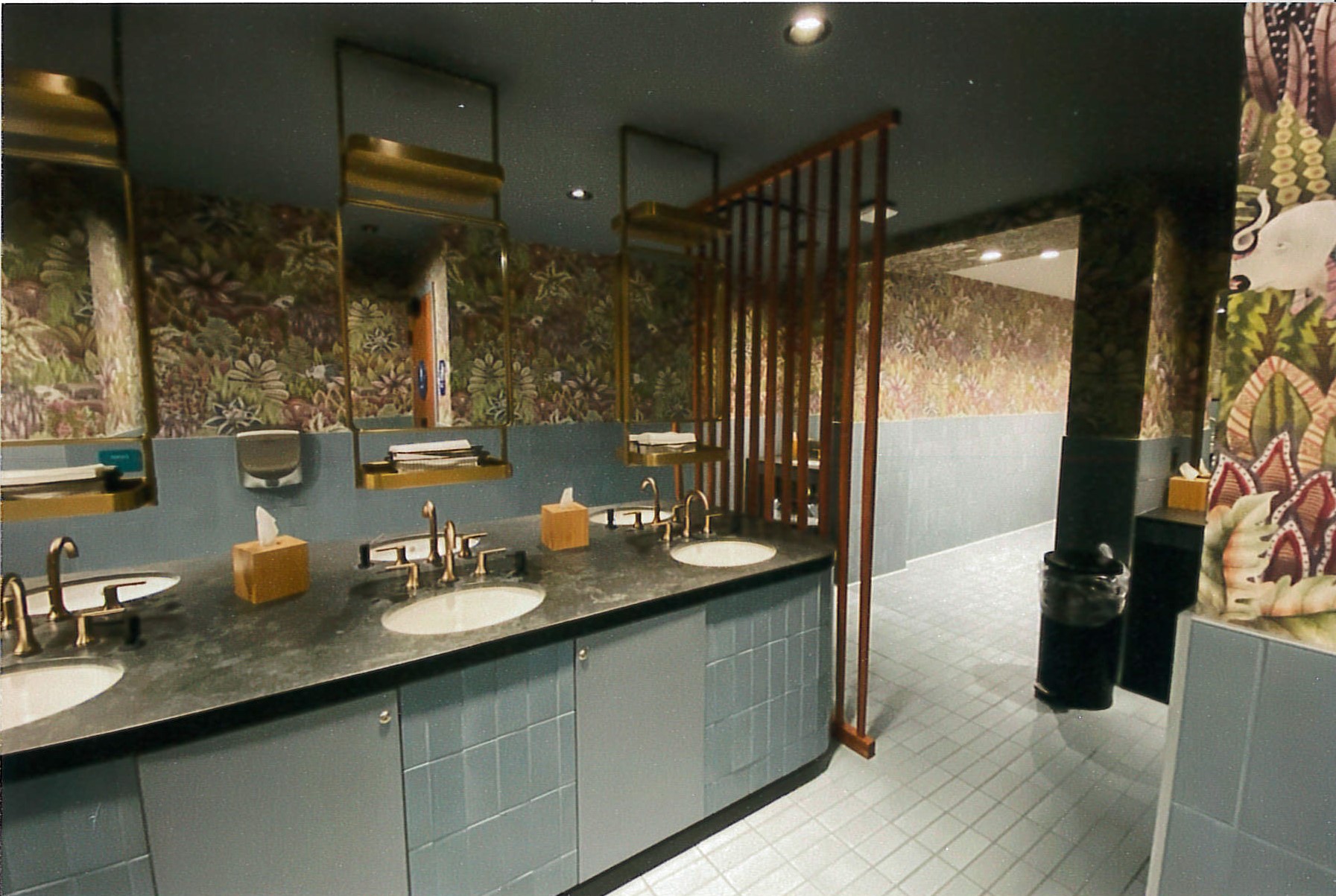 Renovated public restroom 